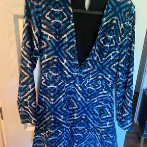 NBD (REVOLVE) GEOMETRIC MINI DRESS